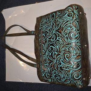 Patricia Nash - Adeline Full Grain  Leather large Tote Bag